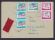 Briefmarken DDR Eilboten Brief MIF 1432-1433 Pioniere Thälmann Annaburg Via - Lettres & Documents