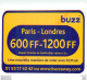 BUZZ . Paris-Londres KLM . CP Publicitaire . - Advertising