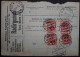 Deutsches Reich. 1904. Paketkarte Hannover-Modena. Perfin MiF MiNr 71(4) Und 76(2). - Briefe U. Dokumente