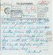 BELGIAN CONGO  FORMULAIRE TELEGRAPHIQUE DESTINATAIRE N° 2/T 8244 BOMA 14.07.1923 MINES DE KILO MOTO - Sonstige & Ohne Zuordnung