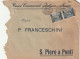 LETTERA 1916 2X20 Ss 15 BANCA COMMERCIALE PERFIN (XT3390 - Marcofilie