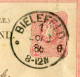 "DEUTSCHES REICH" 1886, "Klaucke"-K1 "BIELEFELD" Auf Postkarte Nach Italien (B1177) - Tarjetas
