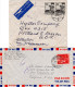 Schweiz 1947/56, 5 Luftpost Briefe N. USA M. Versch. Frankaturen, 1mal Reko! - Storia Postale