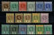 Ref 1649 - KGV Cayman Islands 1912-1920 - 17 Mint Stamps Inc Shades & Paper Varietes - Caimán (Islas)