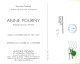 *CPM - 18 X 22.5 - Peinture De Anne POURNY - Invitation Galerie Dryade à PARIS (75) - Expositions