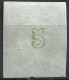 GREECE 1872-76 Large Hermes Head Meshed Paper Issue 5 L Yellow Green Vl. 53 A / H 39 B - Oblitérés