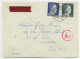 GERMANY HITLER 25C+50C REICH LETTRE COVER EXPRES TEBLITZ 1943 TO FRANCE AUXONNE COTE D'OR + VERSO PARIS GARE PLM - Guerre De 1939-45