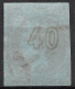 GREECE 1872-76  Large Hermes Meshed Paper Issue 40 L Bistre On Blue Vl. 56 F / H 42 I B With KΩNΣTANTINOYΠOΛIΣ (TOYPKIA) - Gebraucht