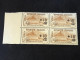 FRANCE Timbre 167  Orphelins, 50c + 10c Brun Surchargé, Neuf Sans Charnières, En Bloc De 4 - Unused Stamps