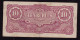 Japanese Government (Burma) Ten (10) Rupees Note - From 1942-45 (WWII) - Giappone