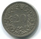 20 RAPPEN 1884 SWITZERLAND Coin #WW1126.U.A - Other & Unclassified