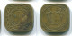 5 CENTS 1966 SURINAM NIEDERLANDE Nickel-Brass Koloniale Münze #S12738.D.A - Suriname 1975 - ...