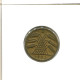 10 REICHSPFENNIG 1925 D DEUTSCHLAND Münze GERMANY #AX536.D.A - 10 Renten- & 10 Reichspfennig