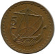 5 MILS 1960 CHIPRE CYPRUS Moneda #BA200.E.A - Cyprus