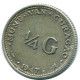 1/4 GULDEN 1947 CURACAO NÉERLANDAIS NETHERLANDS ARGENT Colonial Pièce #NL10815.4.F.A - Curacao