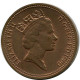 PENNY 1990 UK GROßBRITANNIEN GREAT BRITAIN Münze #AN533.D.A - 1 Penny & 1 New Penny