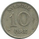 10 ORE 1911 SUÈDE SWEDEN ARGENT Pièce #AD082.2.F.A - Zweden