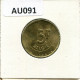 5 FRANCS 1988 DUTCH Text BELGIUM Coin #AU091.U.A - 5 Frank