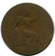 HALF PENNY 1915 UK GRANDE-BRETAGNE GREAT BRITAIN Pièce #AZ606.F.A - C. 1/2 Penny