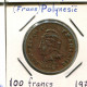 100 FRANCS 1976 Französisch POLYNESIA Koloniale Münze #AM515.D.A - Polynésie Française