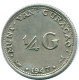 1/4 GULDEN 1947 CURACAO NEERLANDÉS NETHERLANDS PLATA Colonial #NL10751.4.E.A - Curaçao