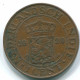 1 CENT 1920 NIEDERLANDE OSTINDIEN INDONESISCH Copper Koloniale Münze #S10090.D.A - Dutch East Indies
