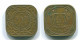 5 CENTS 1972 SURINAME Netherlands Nickel-Brass Colonial Coin #S13054.U.A - Surinam 1975 - ...