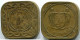 5 CENTS 1966 SURINAME Coin #AR200.U.A - Surinam 1975 - ...