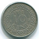 10 CENTS 1962 SURINAME NEERLANDÉS NETHERLANDS Nickel Colonial Moneda #S13227.E.A - Surinam 1975 - ...