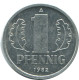 1 PFENNIG 1982 A DDR EAST DEUTSCHLAND Münze GERMANY #AE045.D.A - 1 Pfennig