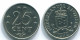 25 CENTS 1979 ANTILLAS NEERLANDESAS Nickel Colonial Moneda #S11648.E.A - Antilles Néerlandaises