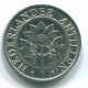25 CENTS 1990 NETHERLANDS ANTILLES Nickel Colonial Coin #S11276.U.A - Niederländische Antillen