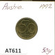 50 GROSCHEN 1992 ÖSTERREICH AUSTRIA Münze #AT611.D.A - Autriche