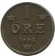 1 ORE 1896 SCHWEDEN SWEDEN Münze #AD324.2.D.A - Schweden