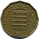 THREEPENCE 1965 UK GROßBRITANNIEN GREAT BRITAIN Münze #BB060.D.A - F. 3 Pence