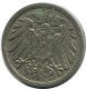 5 PFENNIG 1910 A GERMANY Coin #DB195.U.A - 5 Pfennig