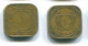 5 CENTS 1962 SURINAME Netherlands Nickel-Brass Colonial Coin #S12702.U.A - Surinam 1975 - ...