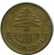 25 PIASTRES 1952 LIRANESA LEBANON Moneda #AP382.E.A - Libanon