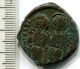 JUSTINII And SOPHIA AE Follis Constantinople 527AD Large M CON #ANC12433.75.E.A - Bizantinas