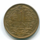 1 CENT 1963 NETHERLANDS ANTILLES Bronze Fish Colonial Coin #S11078.U.A - Netherlands Antilles