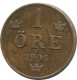 1 ORE 1904 SWEDEN Coin #AD248.2.U.A - Sweden