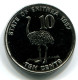 10 CENTS 1997 ERITREA UNC Bird Ostrich Coin #W11231.U.A - Erythrée