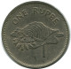 1 RUPEE 1982 SEYCHELLEN SEYCHELLES Münze #AZ241.D.A - Seychellen