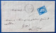 Lettre Napoleon N°14 20c Bleu Oblitéré PC 586 + Dateur T22 Perlé De CALLAS DU VAR Pour GRASSE TTB - 1853-1860 Napoléon III
