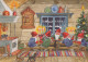 BABBO NATALE Buon Anno Natale GNOME Vintage Cartolina CPSM #PBL780.A - Santa Claus