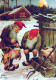 PÈRE NOËL Bonne Année Noël GNOME Vintage Carte Postale CPSM #PBL711.A - Santa Claus