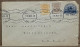 SWEDEN 1921, STATIONERY COVER BLUE, USED SURCHARGE, 2 DIFF STAMP, STOCKHOLM CITY WAVY CANCEL TO EKSJO CITY - Cartas & Documentos