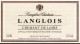 Etiquette  Château LANGLOIS . Crémant De Loire .  St-Hilaire St-Florent . - Andere & Zonder Classificatie