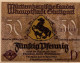 50 PFENNIG 1921 Stadt STUTTGART Württemberg UNC DEUTSCHLAND Notgeld #PC424 - [11] Local Banknote Issues