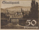 50 PFENNIG 1921 Stadt STUTTGART Württemberg UNC DEUTSCHLAND Notgeld #PC413 - Lokale Ausgaben